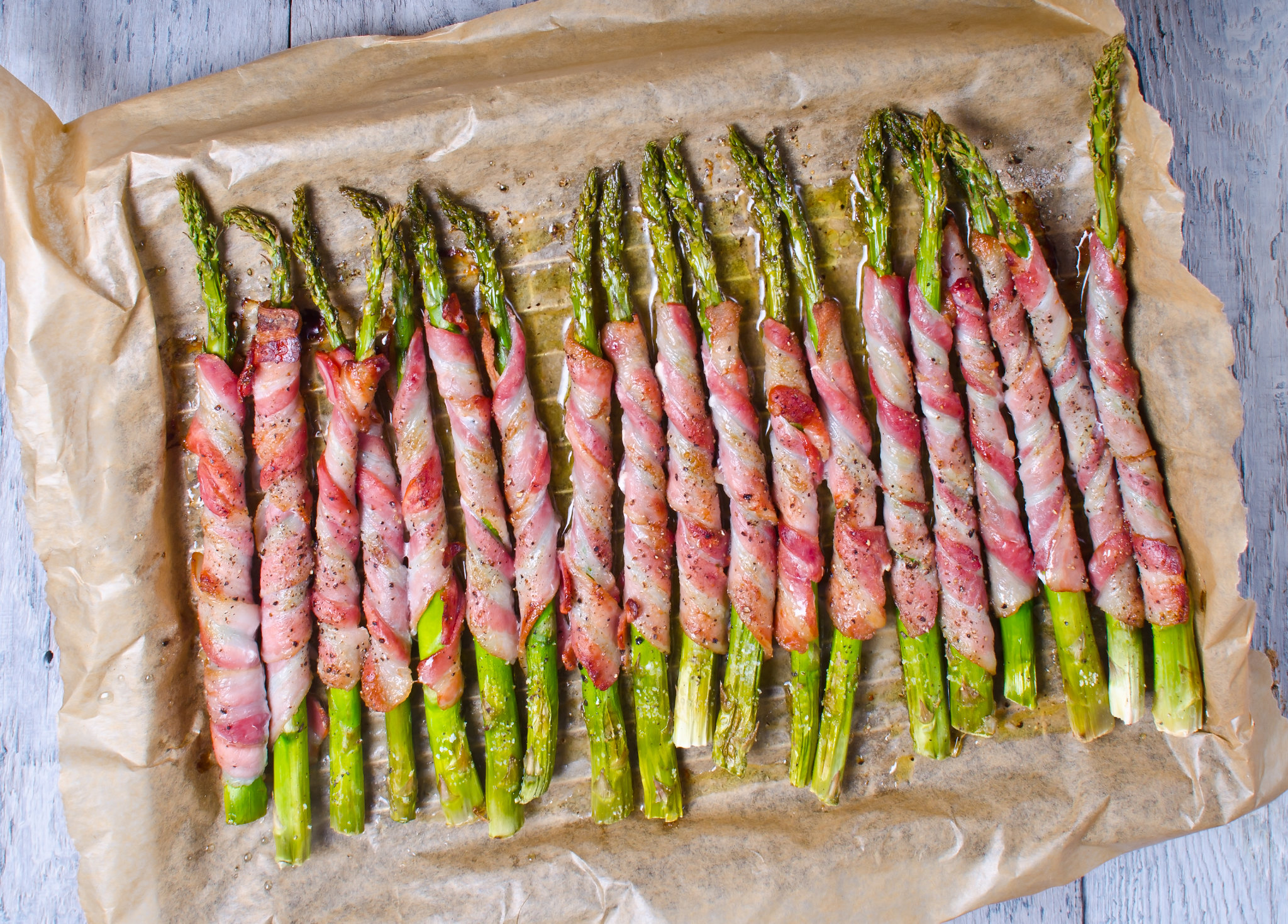 Asparagus Wrapped in  Parma Ham