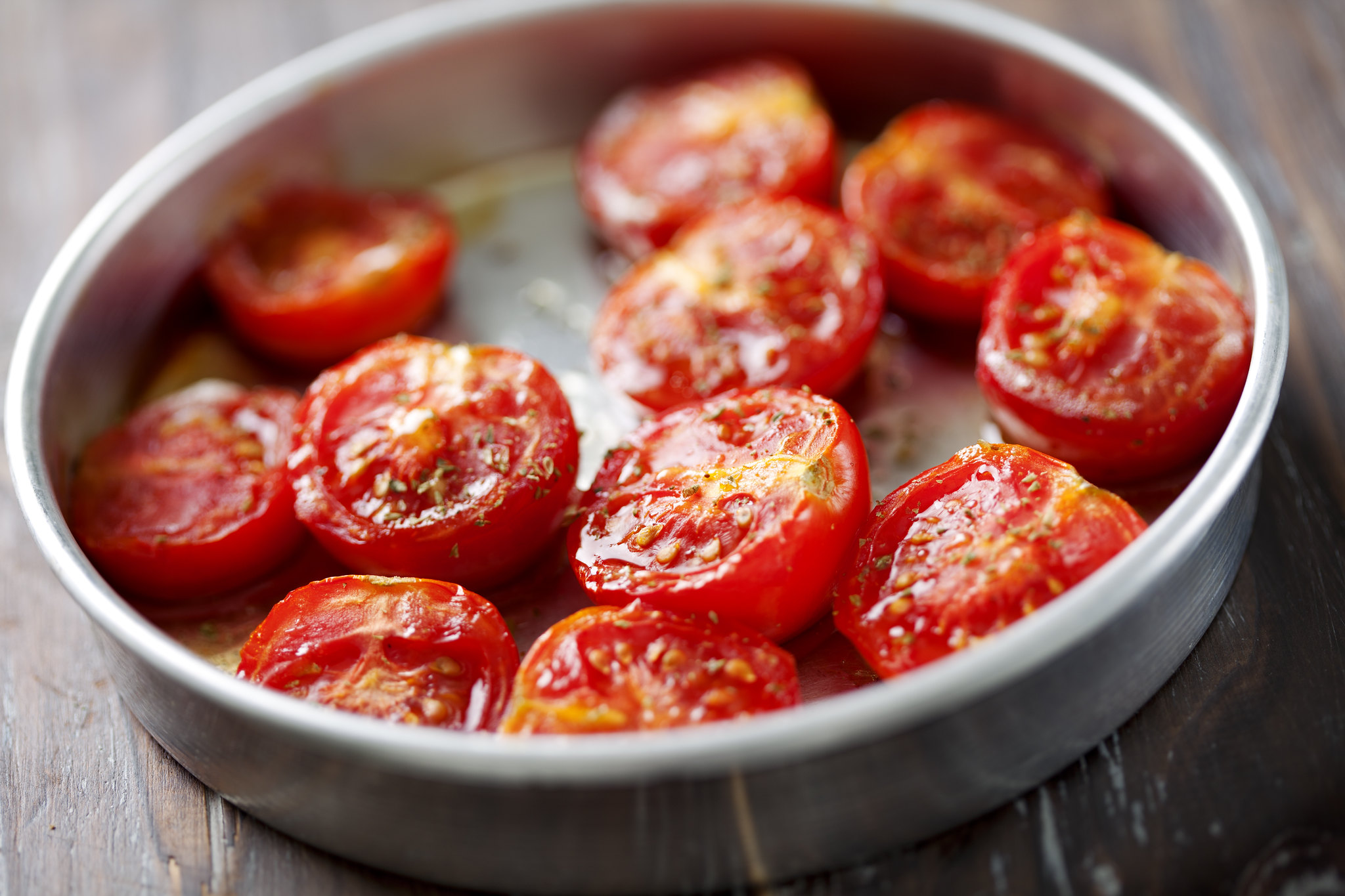 Slow Roast Tomatoes with  Thyme and Oregano